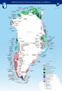 carte Groenland géologique minerai