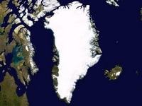Photo satellite du Groenland