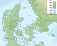 carte Danemark relief altitude