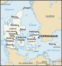 carte Danemark ville