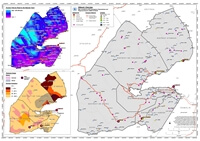 Grande carte Djibouti route ville