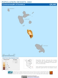 carte population Dominique