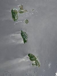 image satellite Dominique
