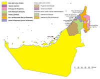 Carte Émirats Arabes Unis région