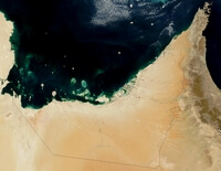 image satellite Émirats Arabes Unis