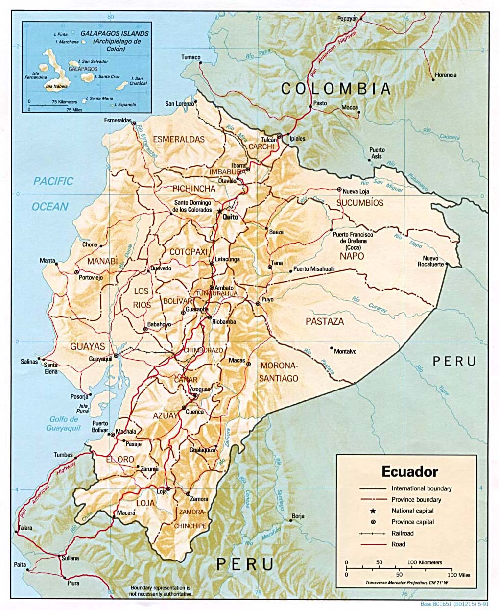 carte Équateur