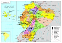 carte Equateur région route ville volcan