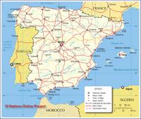 Carte de l'Espagne détaillée