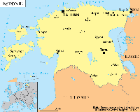 carte Estonie capitale grandes villes lacs localisation Europe