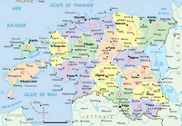 carte Estonie villes régions rivières point culminant