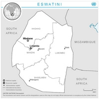 carte Eswatini simple