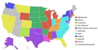 carte États-Unis origine étymologique du nom des états