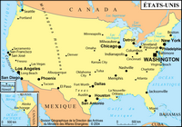 Carte Etats Unis
