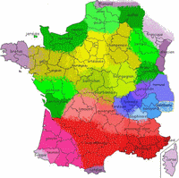 Carte de France des langues régionales