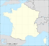 carte de france muette