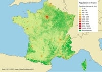 carte de france densité de population en 2022