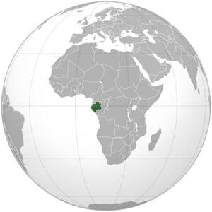 carte localisation Gabon Afrique
