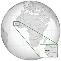 carte Gambie localisation