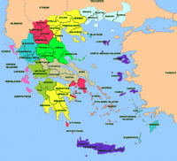 carte Grèce 52 nomes