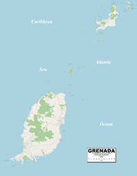 grande carte Grenade route chemin forêt