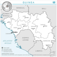 carte Guinée capitale région