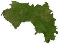 image satellite Guinée