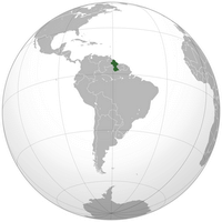 carte localisation Guyana Amérique