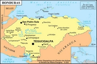 carte Honduras simple