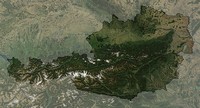 Carte Hongrie photo satellite