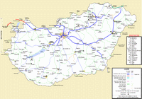 Carte Hongrie trains réseau ferré