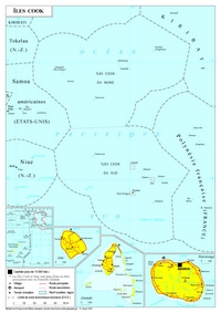 Carte îles Cook