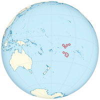 Carte îles Cook localisation