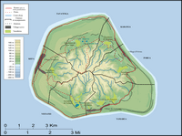 Carte Mangaia îles Cook