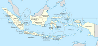 Carte de l'Indonésie avec le découpage des provinces