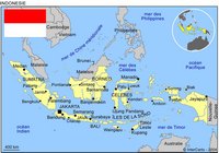 Carte de l'Indonésie simple