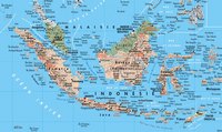 Carte de l'Indonésie touristique