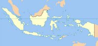 Carte de l'Indonésie vierge, fond de carte