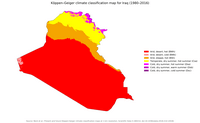 Carte Irak climat