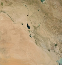 photo satellite Irak