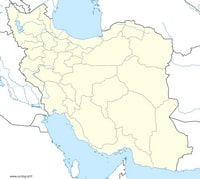 carte Iran vierge