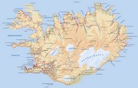 Carte de l'Islande