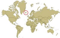 Carte de l'Islande dans le monde