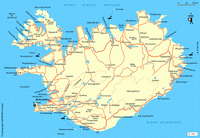 Carte Islande route