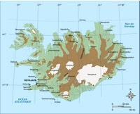 Carte Islande villes