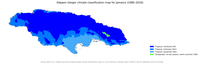 carte climat Jamaïque