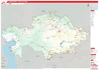 grande carte Kazakhstan route
