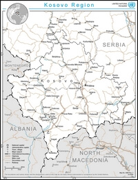 carte Kosovo route ville