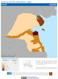 Carte population Koweït