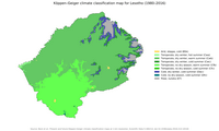 carte Lesotho climat