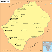 carte Lesotho
